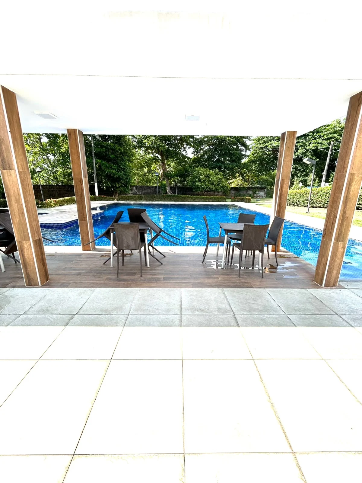 Área da piscina